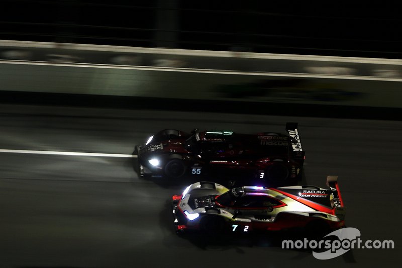 #7 Acura Team Penske Acura DPi: Ricky Taylor, Helio Castroneves, Alexander Rossi, #55 Mazda Team Joest Mazda DPi: Jonathan Bomarito, Harry Tincknell, Olivier Pla