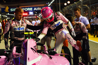 Esteban Ocon, Racing Point Force India VJM11 sur la grille