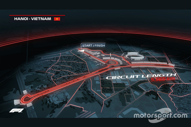 Se espera que el circuito de Hanoi en Vietnam, se estrene en la F1 2020