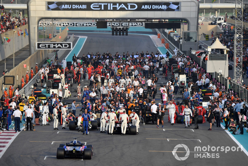 A start előtt - Abu Dhabi Nagydíj - F1 2018