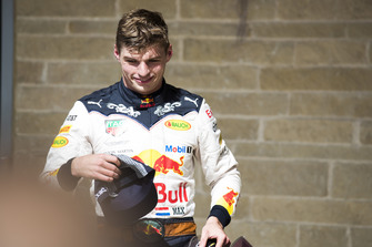 Max Verstappen, Red Bull Racing, 2nd position, in Parc Ferme