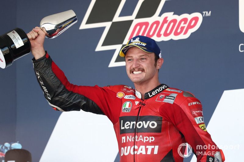Podio: Ganador de la carrera Jack Miller, Ducati Team