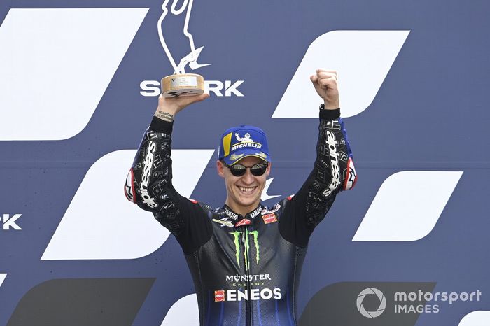 Podio: tercer lugar Fabio Quartararo, Yamaha Factory Racing