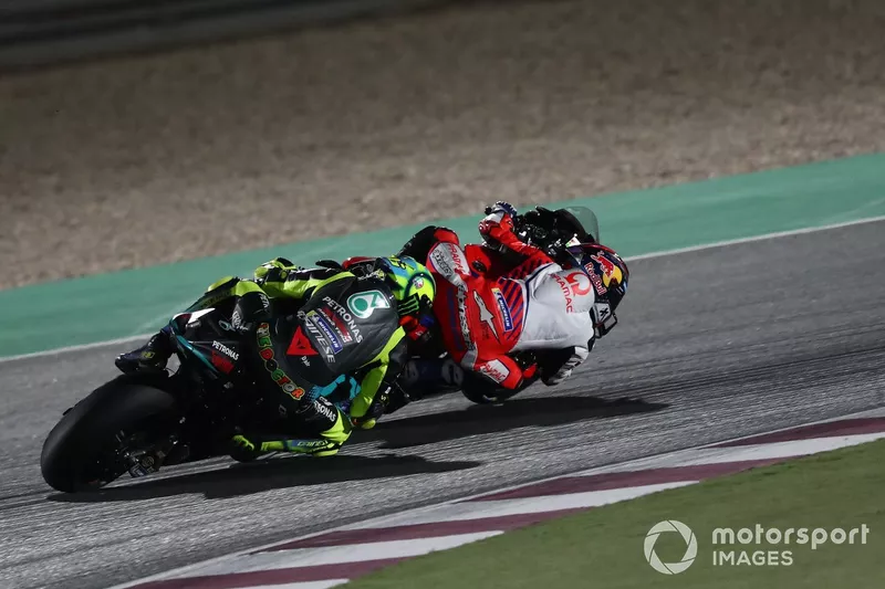 Jorge Martín et Valentino Rossi