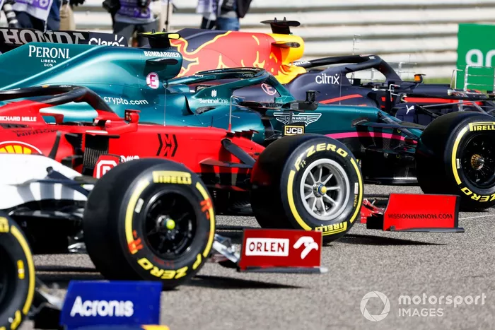 Neumáticos Pirelli en el Ferrari SF21 