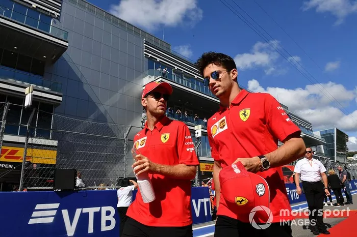 Sebastian Vettel, Ferrari, Charles Leclerc, Ferrari