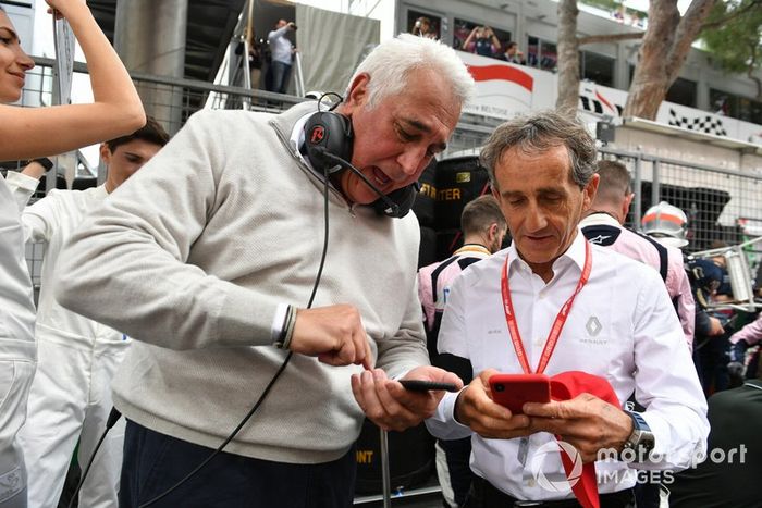 Lawrence Stroll y Alain Prost, Renault F1 Team