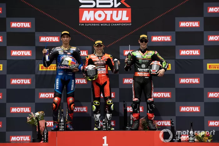 Toprak Razgatlioglu, Pata Yamaha WorldSBK, Álvaro Bautista, Aruba.it Racing Ducati, Jonathan Rea, Kawasaki Racing Team WSBK