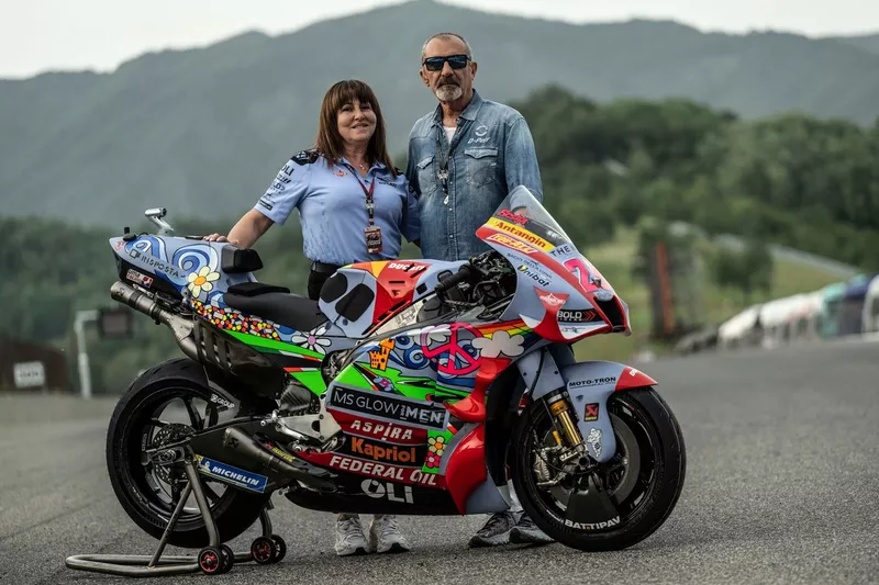 La livrée spéciale de l'équipe Gresini pour le Grand Prix d'Italie.