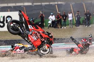 La chute de Johann Zarco, Pramac Racing, Michel Pirro, Ducati Team, Pol Espargaro, Repsol Honda Team