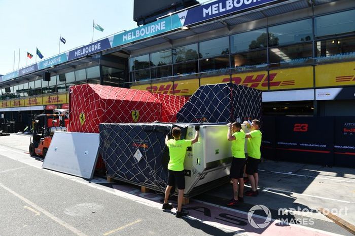 Arribo de los equipos