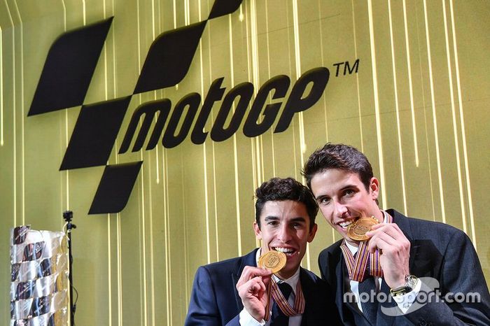 MotoGP-Weltmeister 2019 Marc Marquez, und Moto2-Weltmeister 2019 Alex Marquez