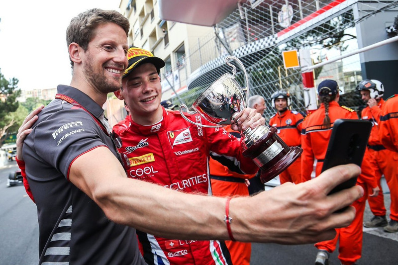 Луї Делтрез, Charouz Racing System, та Ромен Грожан, Haas F1 Team
