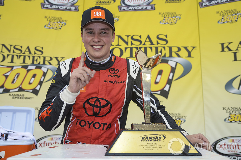 Race winner Christopher Bell, Joe Gibbs Racing Toyota