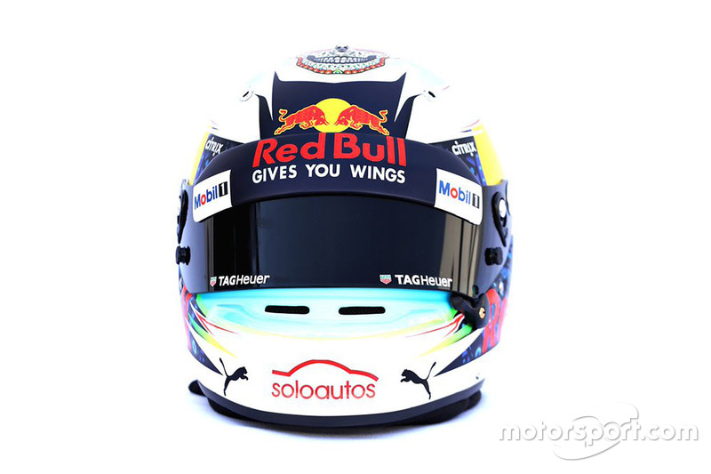 Special helmet of Daniel Ricciardo, Red Bull Racing