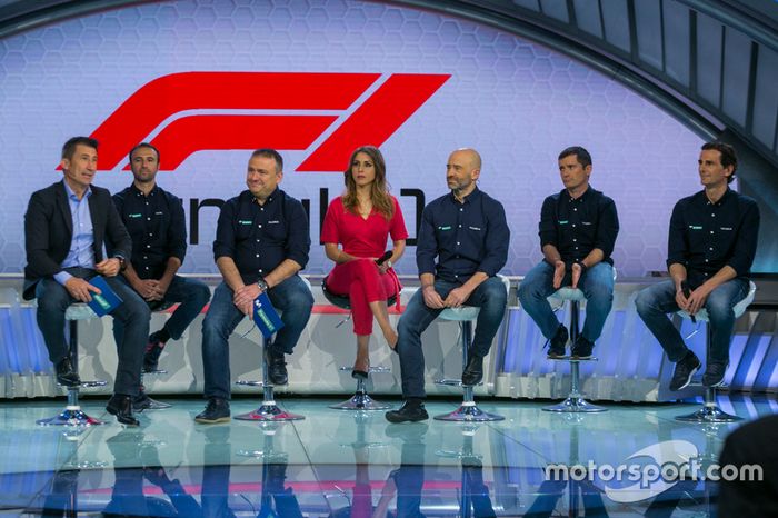 Parte del equipo de Movistar + F1