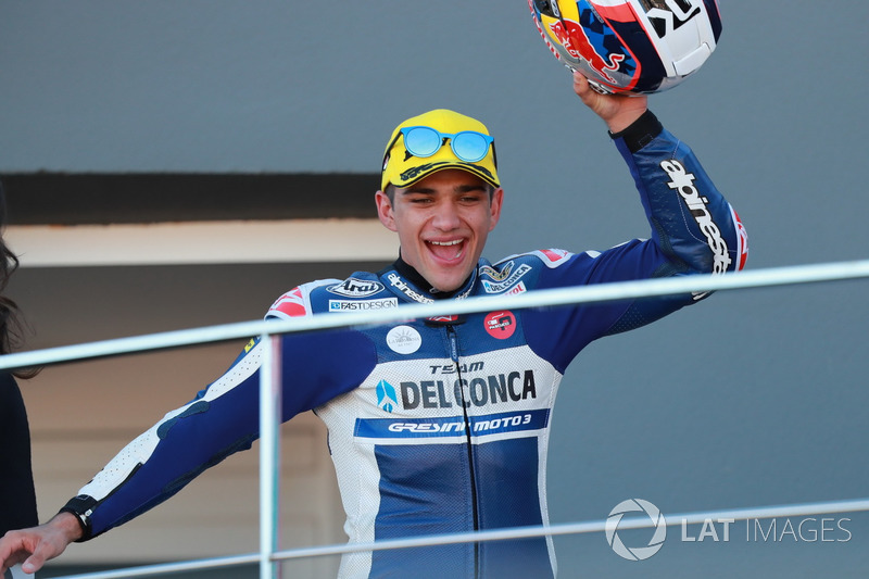 Podio: Ganador de la carrera Jorge Martin, Del Conca Gresini Racing Moto3