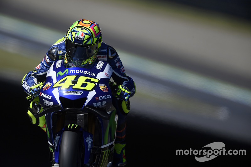 OUT: Valentino Rossi, Yamaha Factory Racing