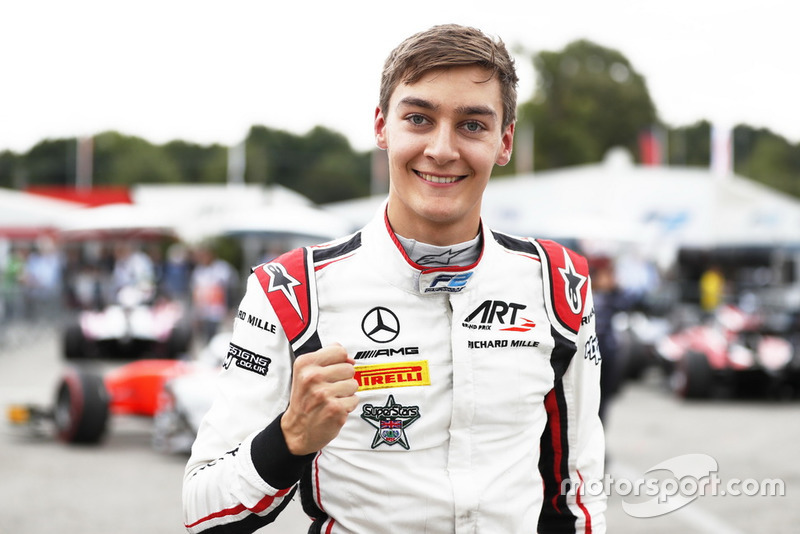 Pole sitter George Russell, ART Grand Prix