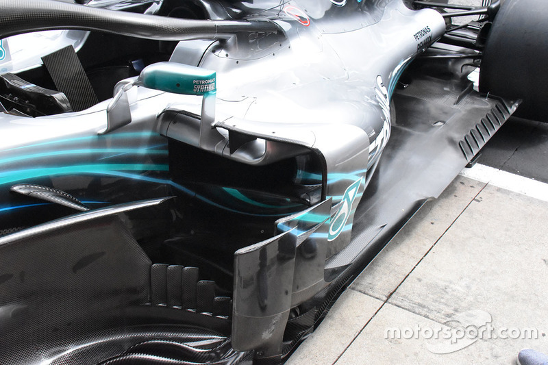 Mercedes-AMG F1 W09 detalle de la carrocería
