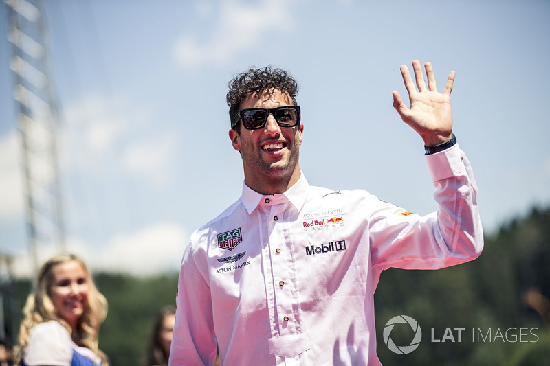 Daniel Ricciardo, Red Bull Racing on the drivers parade