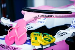 Havaianas sponsorship on the Force India