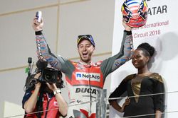 Podium: Race winner Andrea Dovizioso, Ducati Team