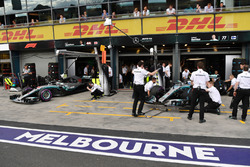 Lewis Hamilton, Mercedes-AMG F1 W09 and Valtteri Bottas, Mercedes-AMG F1 W09