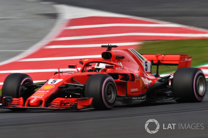 1º Sebastian Vettel, Ferrari SF71H: 1:17.182 (Hiperblandos)