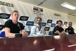 Press Conference, Thed Björk, YMR Hyundai i30 N TCR, Mehdi Bennani, Sébastien Loeb Racing Volkswagen Golf GTI TCR, Jean-Karl Vernay, Audi Sport Leopard Lukoil Team Audi RS 3 LMS, Esteban Guerrieri, ALL-INKL.COM Münnich Motorsport Honda Civic Type R TCR