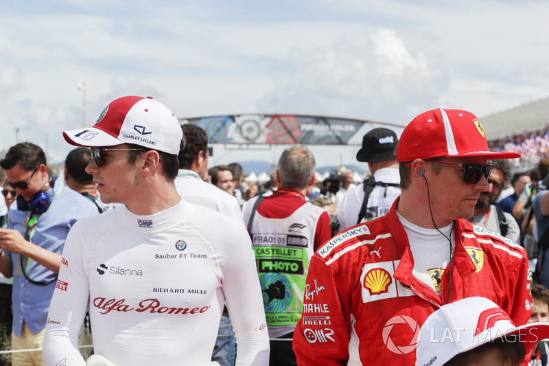 Charles Leclerc, Sauber, Kimi Raikkonen, Ferrari