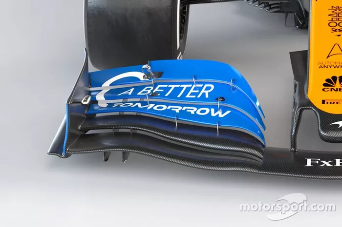 McLaren MCL35 front wing detail