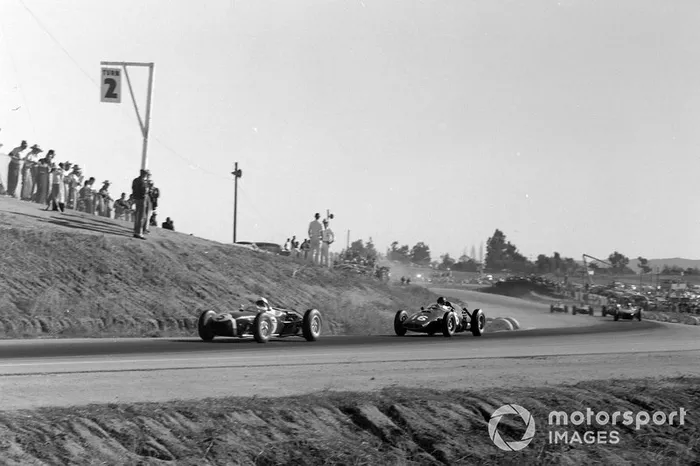 Stirling Moss, Lotus 18 Climax, Dan Gurney, BRM P48