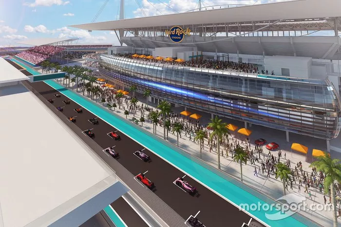 Miami track rendering