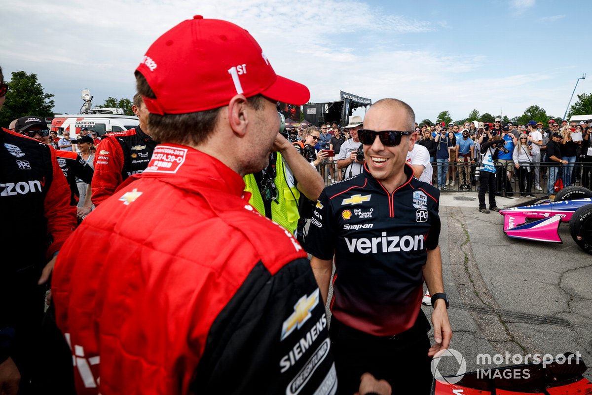 Scoring Chevrolet's 100th win from IndyCar's 2.2-liter formula in Detroit – home ground for both GM and Penske Corp. – was a special occasion for Power and Faustino. 