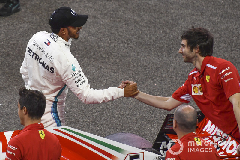 Lewis Hamilton, Mercedes AMG F1 celebra en Parc Ferme