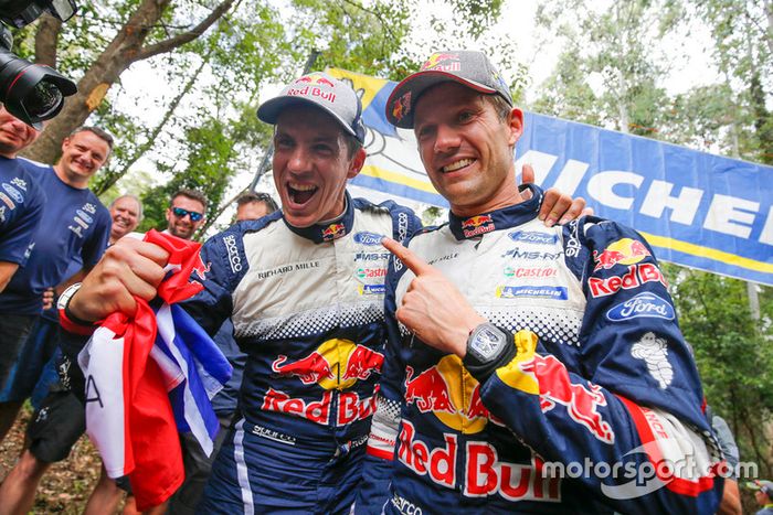 Los campeones del mundo 2018: Sébastien Ogier,  Julien Ingrassia, Ford Fiesta WRC, M-Sport Ford