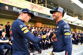 Max Verstappen, Red Bull Racing en Daniel Ricciardo, Red Bull Racing