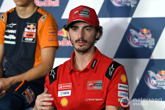 Francesco Bagnaia, Ducati Team  en la conferencia