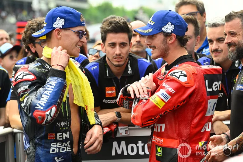 Fabio Quartararo, Yamaha Factory Racing, Francesco Bagnaia, Ducati Team