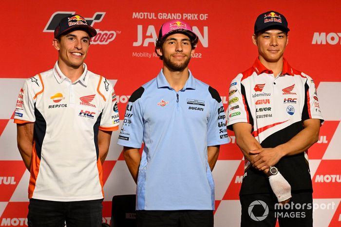 Marc Márquez, Repsol Honda Team, Enea Bastianini, Gresini Racing, Takaaki Nakagami, Team LCR Honda