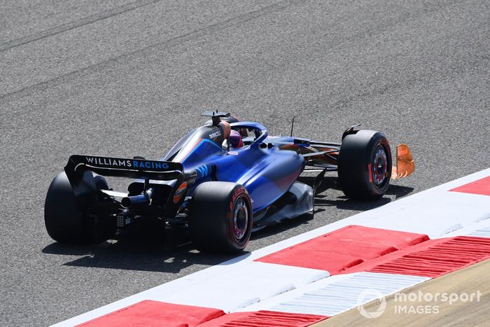 Parafina en el coche de Alex Albon, Williams FW45