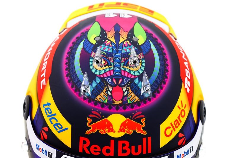 Casco de Sergio Perez, Red Bull Racing , GP de México