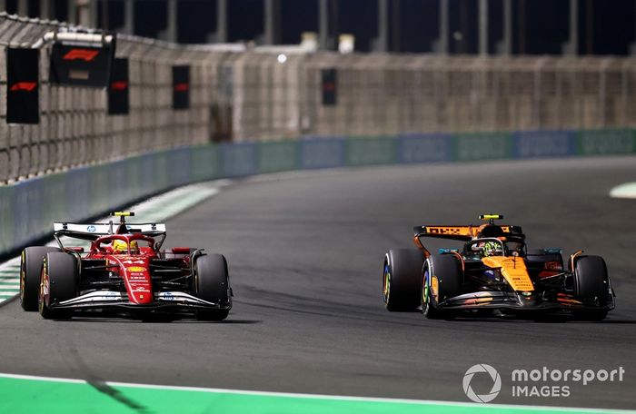 Lewis Hamilton, Ferrari, Lando Norris, McLaren