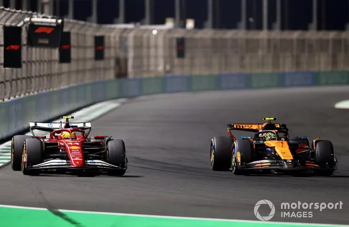 Lewis Hamilton, Ferrari, Lando Norris, McLaren