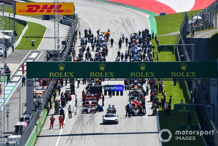 La parrilla de F3 antes de la carrera