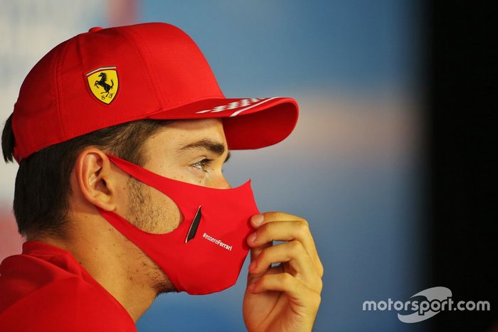 Charles Leclerc, Ferrari en la conferencia de prensa