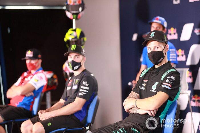 Fabio Quartararo, Petronas Yamaha SRT, en la conferencia de prensa