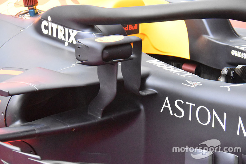 Red Bull Racing RB14 mirror detail