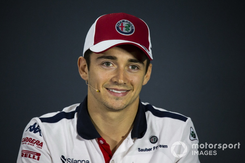 Charles Leclerc, Sauber in press conference